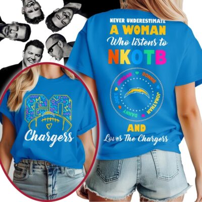 Los Angeles Chargers | Premium NFL x NKOTB Fan 3D Shirt