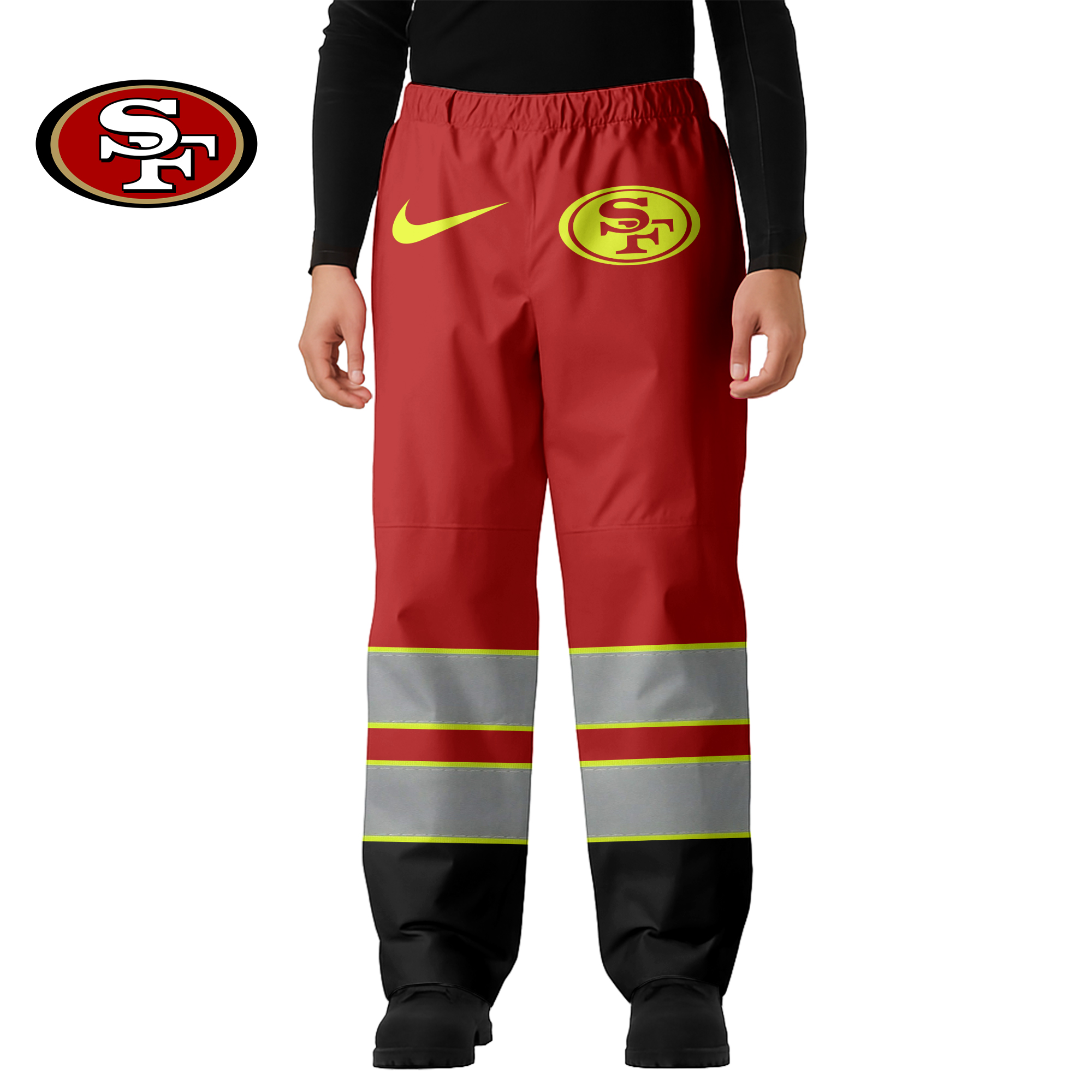 San Francisco 49ers | Premium NFL High-Visibility Safety Pants - Image 2