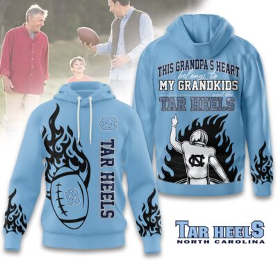 North Carolina Tar Heels | Premium NCAA Football Grandpa Hoodie