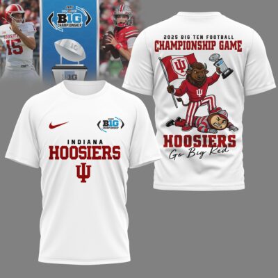 Indiana Hoosiers | Premium NCAA 2025 Big Ten Football Championship Game 3D Shirt