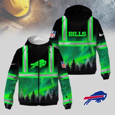 Buffalo Bills | Premium NFL Northern Lights Hi-Vis Hoodie
