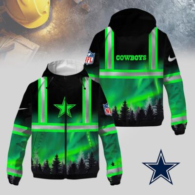 Dallas Cowboys | Premium NFL Northern Lights Hi-Vis Hoodie