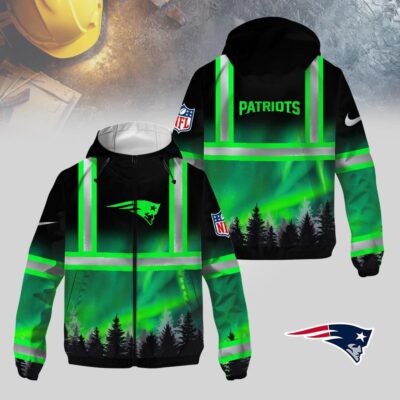 New England Patriots | Premium NFL Northern Lights Hi-Vis Hoodie