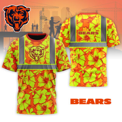 Chicago Bears | Premium Tropical Hi-Vis Safety 3D Shirt