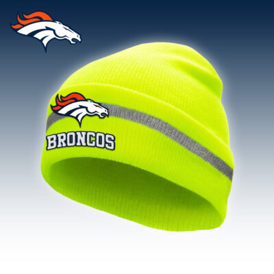 Denver Broncos | Premium NFL Hi-Vis Safety Beanie Hat