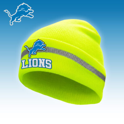Detroit Lions | Premium NFL Hi-Vis Safety Beanie Hat