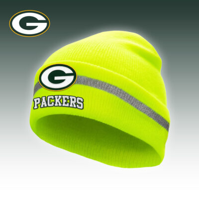 Green Bay Packers | Premium NFL Hi-Vis Safety Beanie Hat