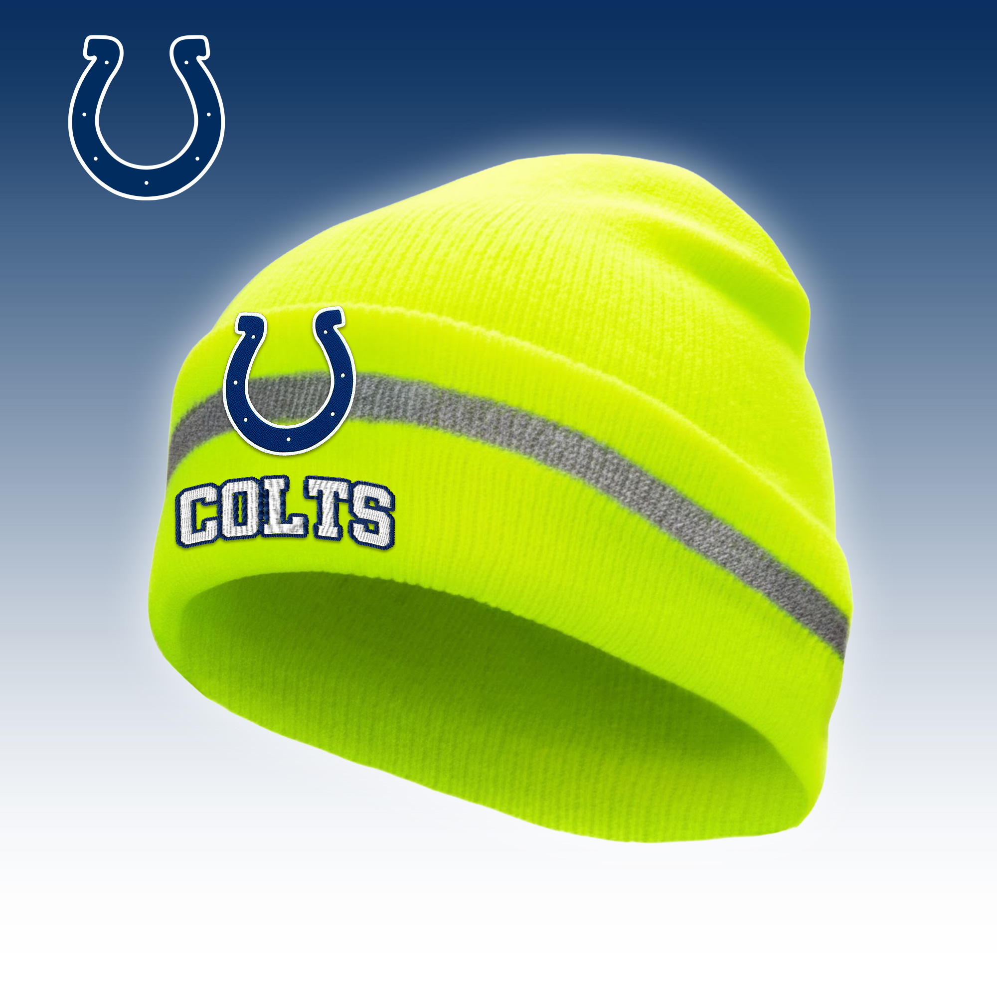 Indianapolis Colts | Premium NFL Hi-Vis Safety Beanie Hat