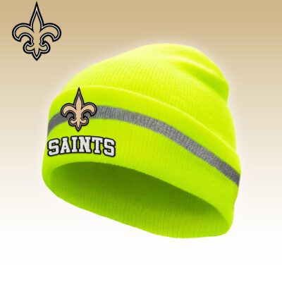 New Orleans Saints | Premium NFL Hi-Vis Safety Beanie Hat