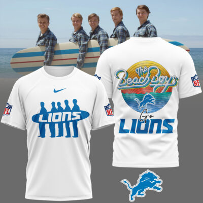 Detroit Lions | Premium NFL The Beach Boys 3D Shirt
