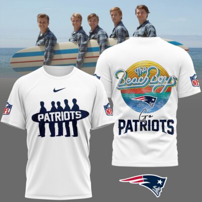 New England Patriots | Premium NFL The Beach Boys 3D Shirt