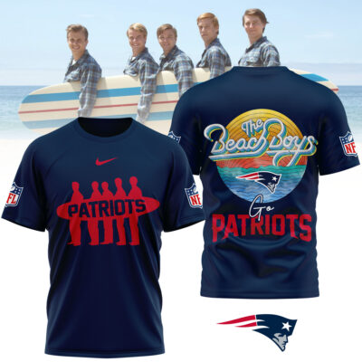 New England Patriots | Premium NFL The Beach Boys 3D Shirt