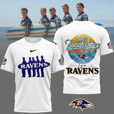 Baltimore Ravens | Premium NFL The Beach Boys 3D Shirt