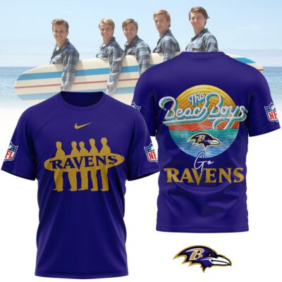 Baltimore Ravens | Premium NFL The Beach Boys 3D Shirt
