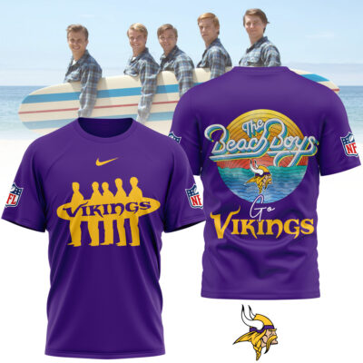 Minnesota Vikings | Premium NFL The Beach Boys 3D Shirt