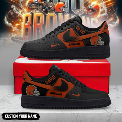 Cleveland Browns | Premium NFL Black in Black AF1