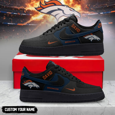 Denver Broncos | Premium NFL Black in Black AF1