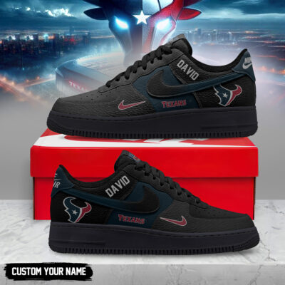 Houston Texans | Premium NFL Black in Black AF1