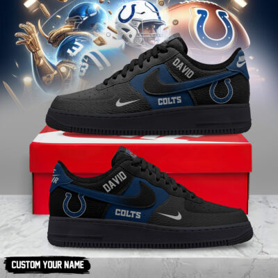 Indianapolis Colts | Premium NFL Black in Black AF1