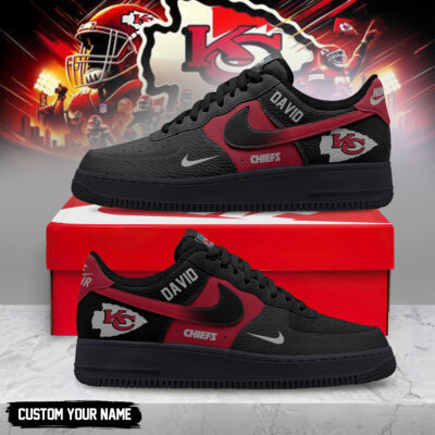 Kansas City Chiefs | Premium NFL Black in Black AF1