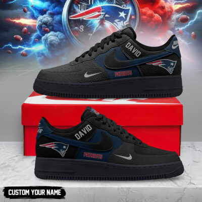 New England Patriots | Premium NFL Black in Black AF1