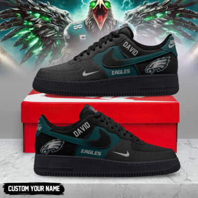 Philadelphia Eagles | Premium NFL Black in Black AF1