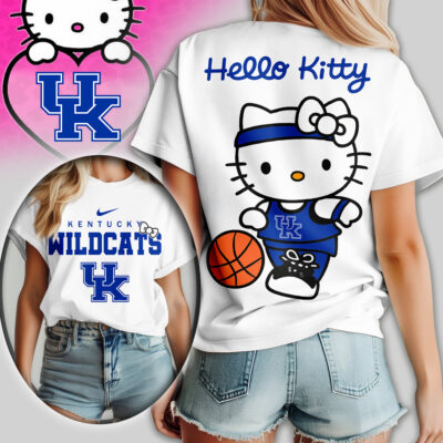 Kentucky Wildcats | Premium NCAA Hello Kitty Basketball Women Shirt