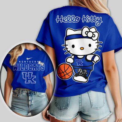 Kentucky Wildcats | Premium NCAA Hello Kitty Basketball Women Shirt