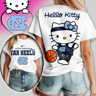 North Carolina Tar Heels | Premium NCAA Hello Kitty Basketball Women Shirt