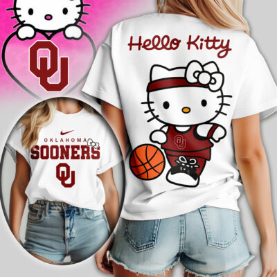 Oklahoma Sooners | Premium NCAA Hello Kitty Basketball Women Shirt