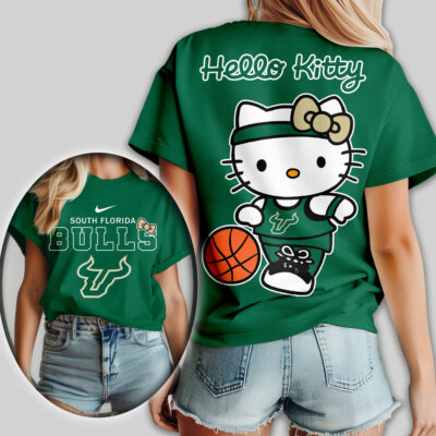 South Florida Bulls | Premium NCAA Hello Kitty Basketball Women Shirt