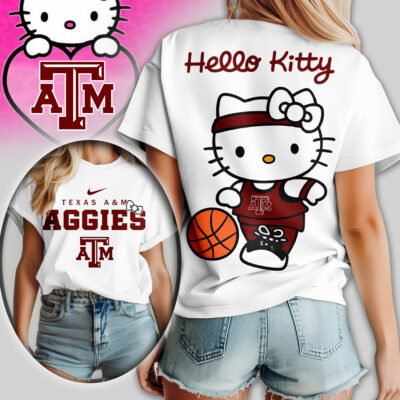 Texas A&M Aggies | Premium NCAA Hello Kitty Basketball Women Shirt