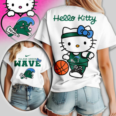 Tulane Green Wave | Premium NCAA Hello Kitty Basketball Women Shirt