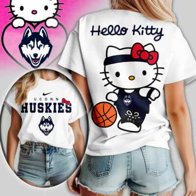 UConn Huskies | Premium NCAA Hello Kitty Basketball Women Shirt
