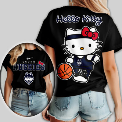 UConn Huskies | Premium NCAA Hello Kitty Basketball Women Shirt