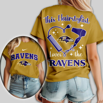Baltimore Ravens | Premium NFL Hairstylist Fan Women Shirt