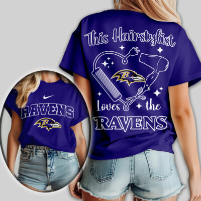 Baltimore Ravens | Premium NFL Hairstylist Fan Women Shirt
