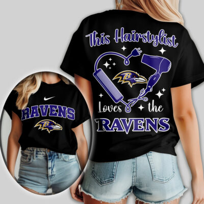 Baltimore Ravens | Premium NFL Hairstylist Fan Women Shirt