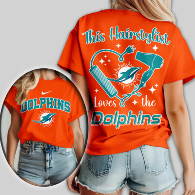 Miami Dolphins | Premium NFL Hairstylist Fan Women Shirt