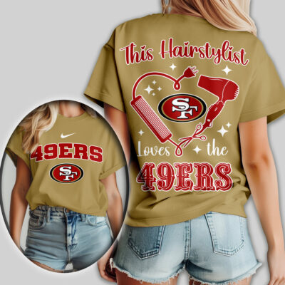 San Francisco 49ers | Premium NFL Hairstylist Fan Women Shirt