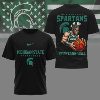 Michigan State Spartans | Premium NCAA GameDay Basketball 3D Shirt