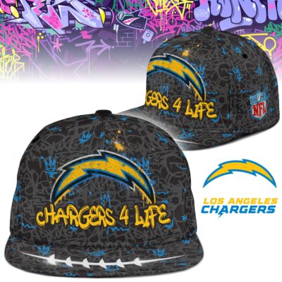 Los Angeles Chargers | Premium NFL Graffiti My Team 4 Life Snapback Cap