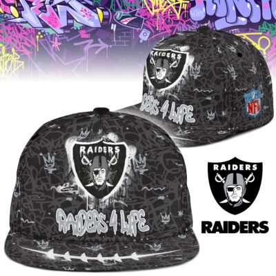 Las Vegas Raiders | Premium NFL Graffiti My Team 4 Life Snapback Cap