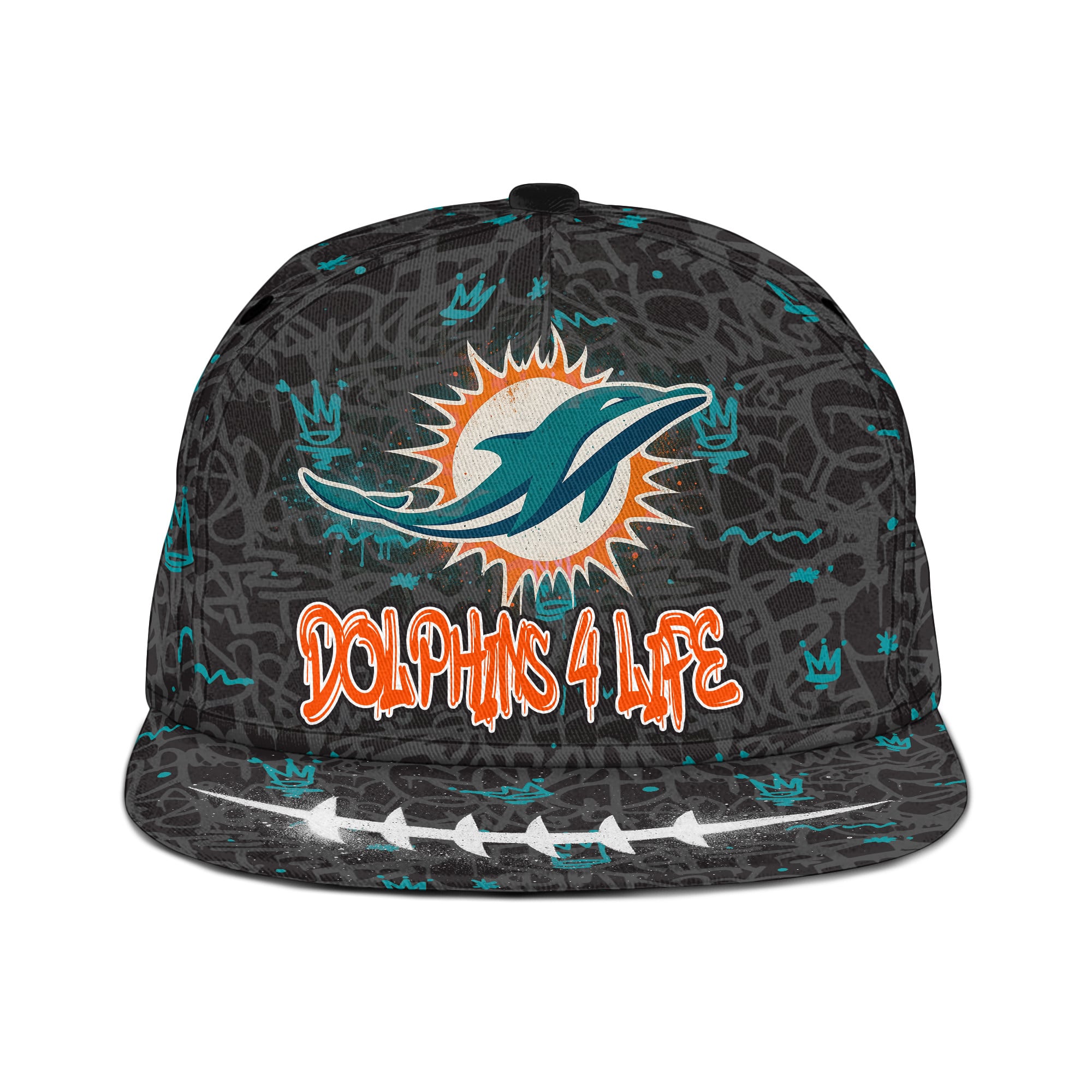 Miami Dolphins | Premium NFL Graffiti My Team 4 Life Snapback Cap - Image 5