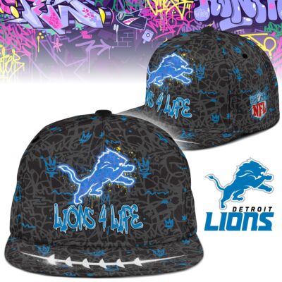 Detroit Lions | Premium NFL Graffiti My Team 4 Life Snapback Cap