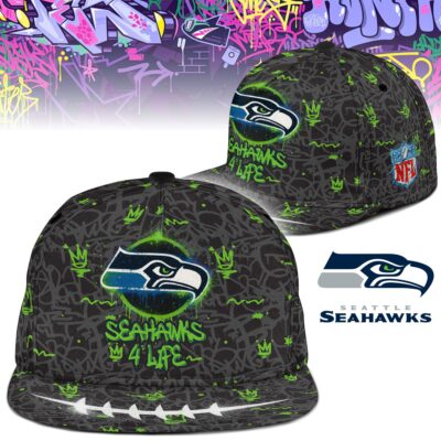 Seattle Seahawks | Premium NFL Graffiti My Team 4 Life Snapback Cap
