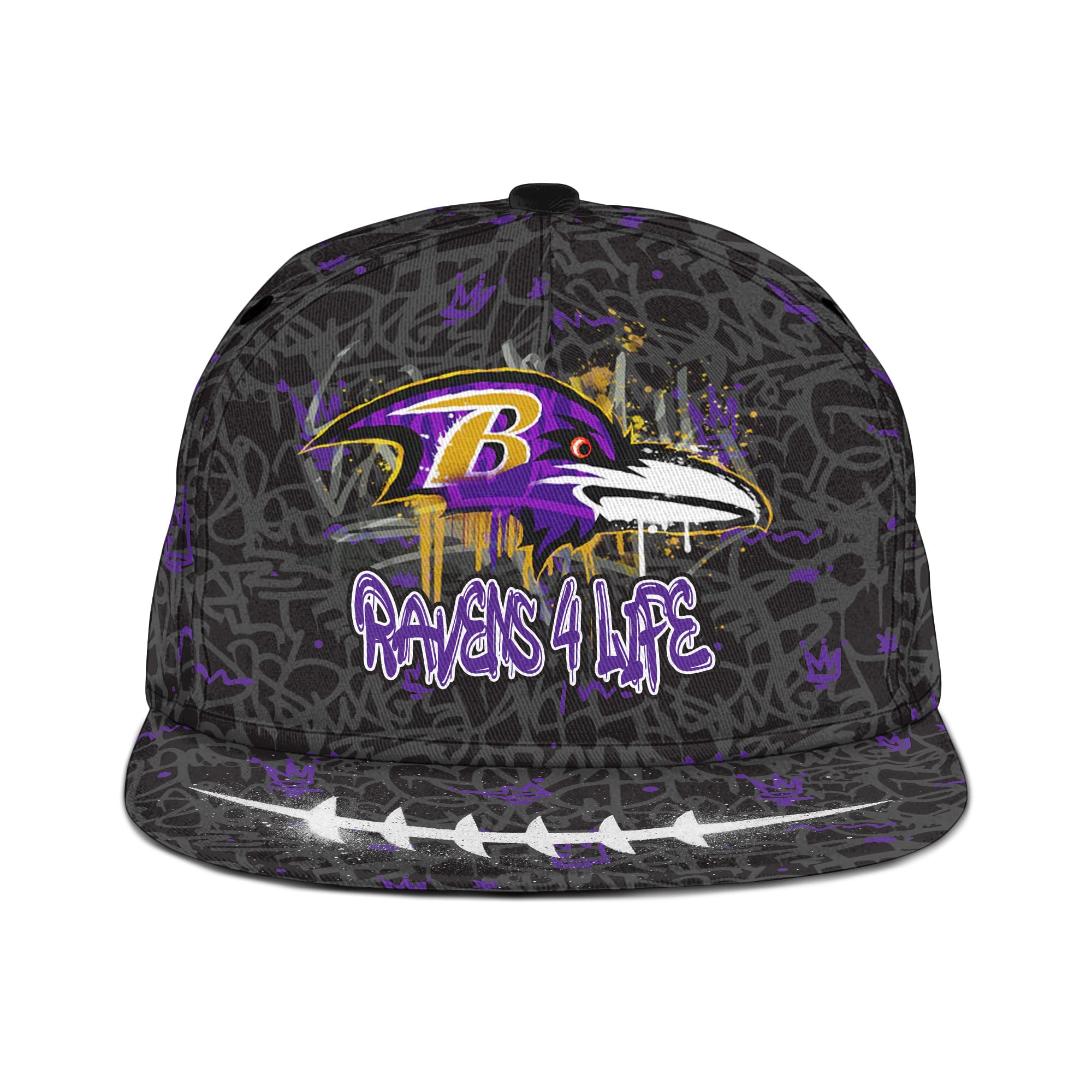 Baltimore Ravens | Premium NFL Graffiti My Team 4 Life Snapback Cap - Image 2