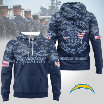 Los Angeles Chargers | Premium NFL US Navy 3D Hoodie