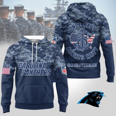 Carolina Panthers | Premium NFL US Navy 3D Hoodie