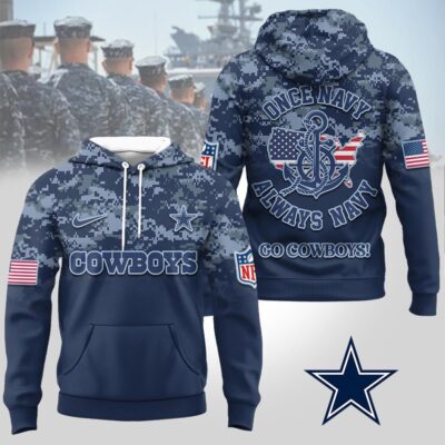 Dallas Cowboys | Premium NFL US Navy 3D Hoodie